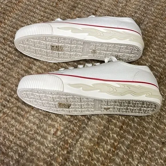 Sandro Paris Flame Canvas Sneakers Size 7 - Picture 7 of 7